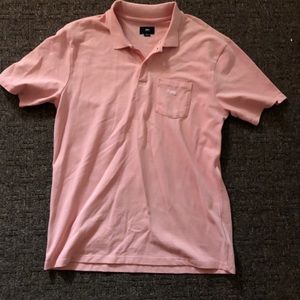 Pink Obey collared shirt